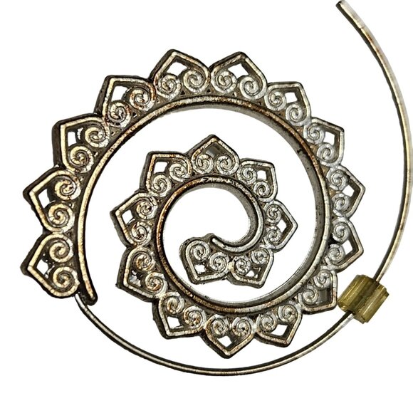 Vintage Boho Silver Gold Tone Disc Beaded Dangle Drop Earrings Fashion Jewelry - Picture 3 of 4